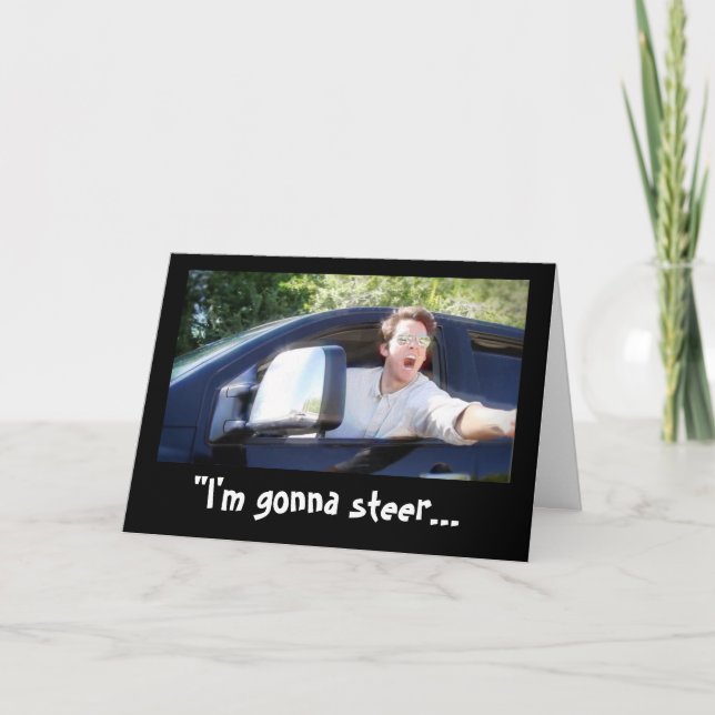 "Jag ska stoppa din födelsedag Saker" Kort (Framsida)
