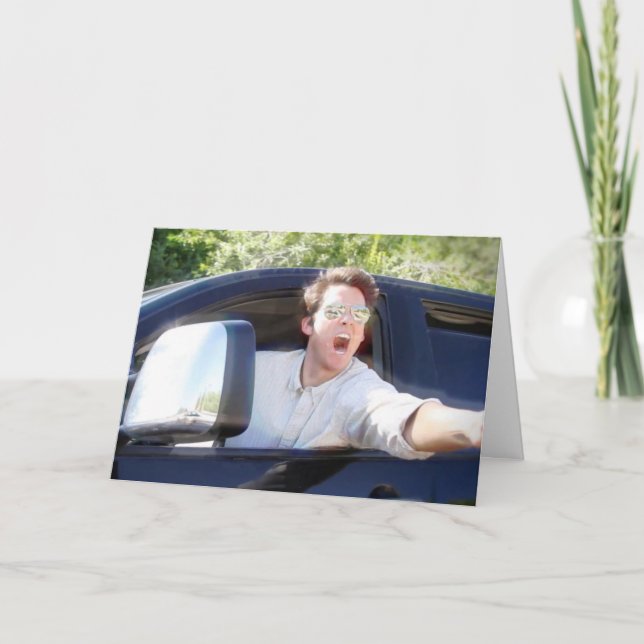 "Jag ska stoppa din födelsedag Saker" Kort (Framsida)