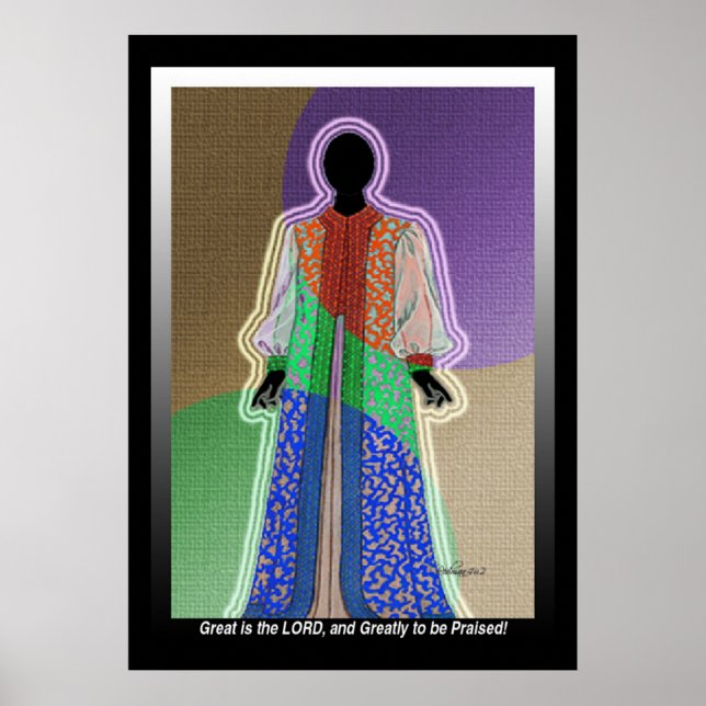 Jag ska tacka ge, O LORD, min Gud! Poster (Framsidan)