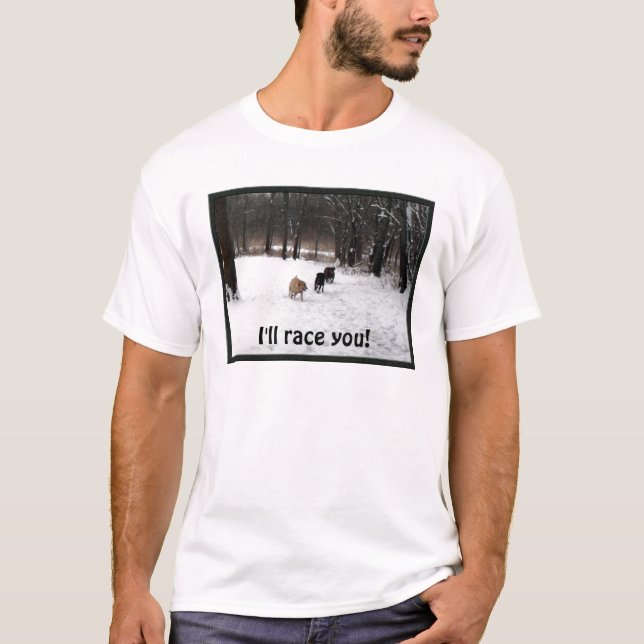 Jag ska tävlingen dig! tee (Framsida)