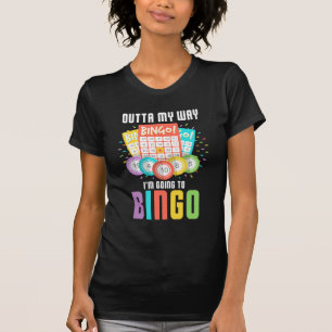Jag ska till Bingo Player Humor spelspel T Shirt