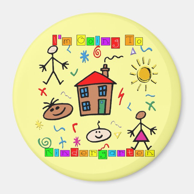 Jag ska till Kindergarten Magnet (Framsidan)