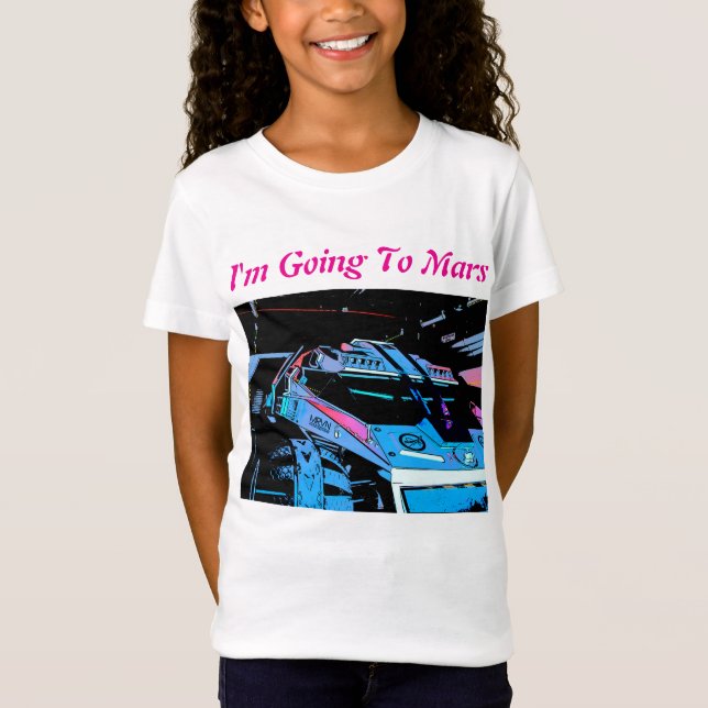 Jag ska till Mars T Shirt (Framsida)