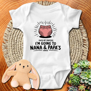 Jag ska till Nana och Pappa House, Funny Grandpa T Shirt