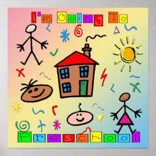 Jag ska till Preschool Poster