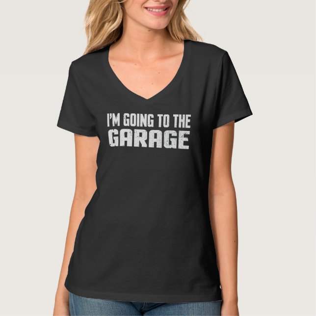 Jag ska till trädgårdsbilsmekanismen t shirt (Framsida)