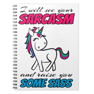 Jag ska träffa din Sarcasm och ta upp lite skit. Anteckningsbok