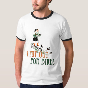 Jag ska ut för fåglar (liten pojke) T-Shirt