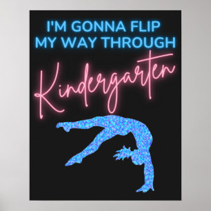 Jag ska vända mig genom Kindergarten Poster