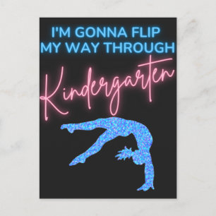 Jag ska vända mig genom Kindergarten Vykort
