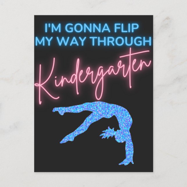 Jag ska vända mig genom Kindergarten Vykort (Framsida)
