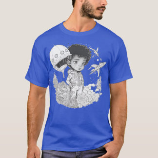 Jag ska vara en astronaut-sketch t shirt