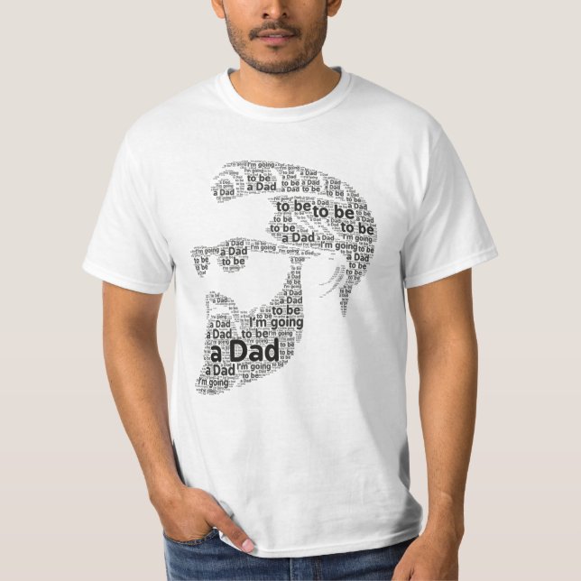 Jag ska vara ett meddelande från Pappa gravid T Shirt (Framsida)