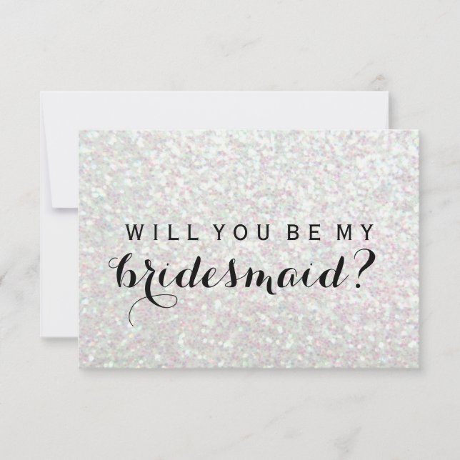 Jag ska vara min Bridesmaid - Iridescent Fab Inbjudningar (Framsida)