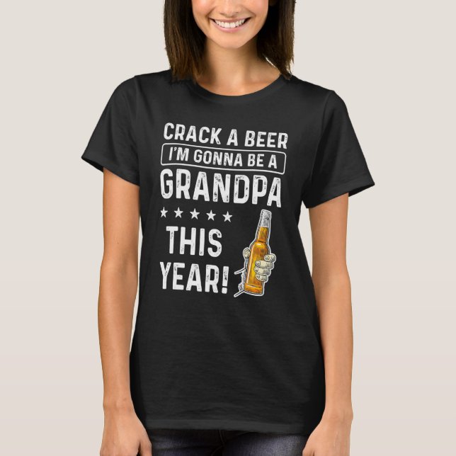 Jag ska vara morfar i årets foné.. t shirt (Framsida)
