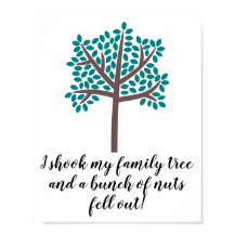 Jag skakade min familj Träd en bit Nöt.