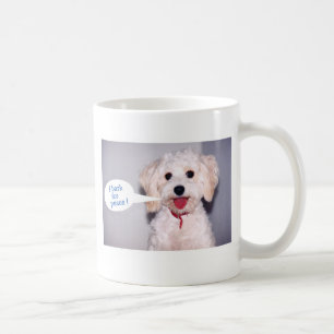 Jag skäller för skräddarsy fred - kaffemugg