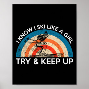 Jag skämmer som en flicka försöker Behålla upp akt Poster