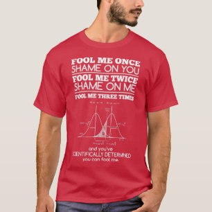 Jag skäms för att du lurar mig tre gånger... t shirt