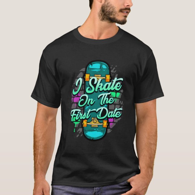 Jag skämtar på Graffiti Urban den första dagen T Shirt (Framsida)