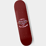 Jag skämtar som en flicka försöker Behålla upp ska Mini Skateboard Bräda 18,5 Cm<br><div class="desc">Alla Skateboarder Girl kommer att kärlek den här - se min affär för många fler skateboardpresentidéer.</div>