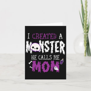 Jag skapade en monster Halloween-kostym tee för ma Kort