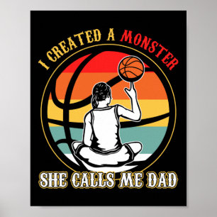 Jag Skapade en monster hon kallar mig Pappa Bysket Poster
