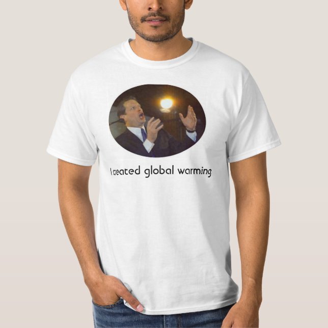 Jag skapade global värme t shirt (Framsida)