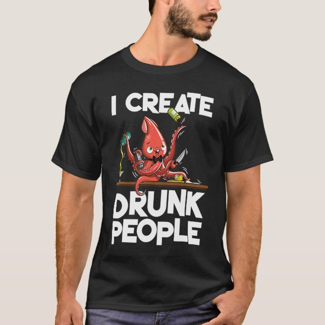 Jag skapar berusade människor t shirt (Framsida)