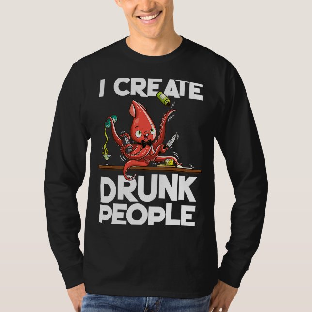 Jag skapar berusade människor t shirt (Framsida)
