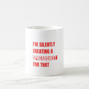 Jag Skapar ett kalkylblad för det Kaffemugg