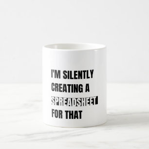 Jag Skapar ett kalkylblad för det Kaffemugg