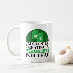 Jag Skapar ett kalkylblad för det - roligt Kaffemugg