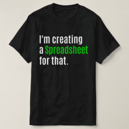 Jag Skapar ett kalkylblad för det T Shirt