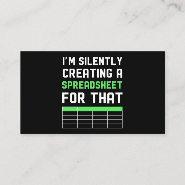 Jag skapar ett kalkylblad för det visitkort (Framsida)