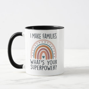 Jag Skapar Familjer Vad Är Din Superkraft Surrogat Mugg