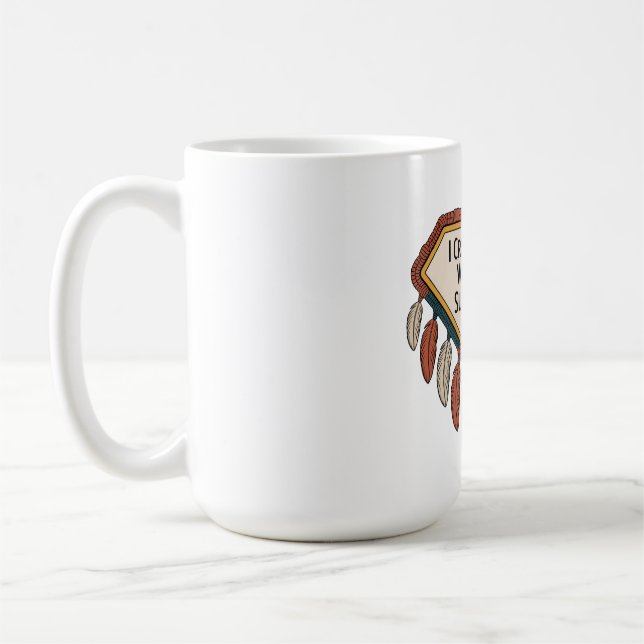 Jag Skapar Människor. Vad Är Din Superkraft Kaffemugg (Vänster)