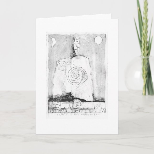 Jag skapar min berättelse där jag är kung. Kort (Framsida)