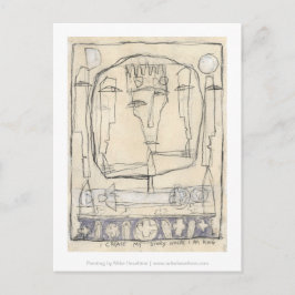 Jag skapar min berättelse där jag är kung. vykort