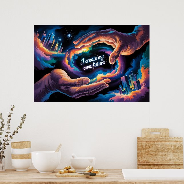 Jag Skapar min egen framtid Poster (Kök)