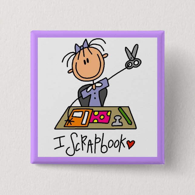 Jag skapar scrapbook knapp (Framsida)
