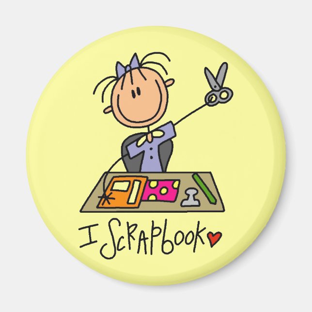 Jag skapar scrapbook magnet (Framsidan)