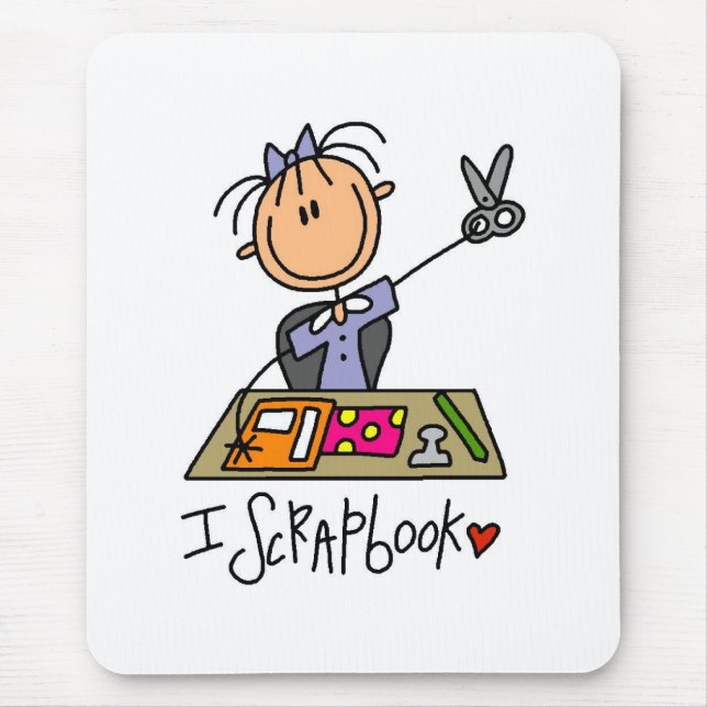 Jag skapar scrapbook musmatta (Framsidan)