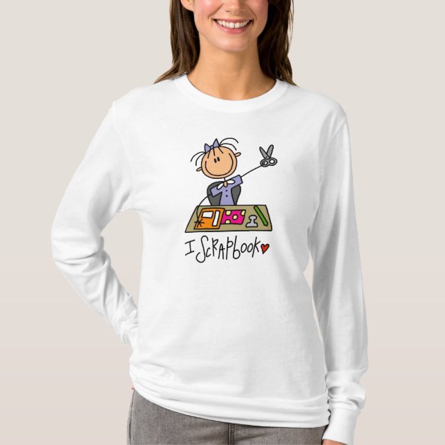 Jag skapar scrapbook tee shirt (Framsida)
