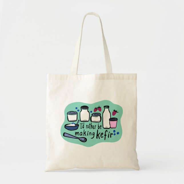 JAG SKAPAR SNARARE KEFIR Roligt Fermentation Tygkasse (Framsidan)
