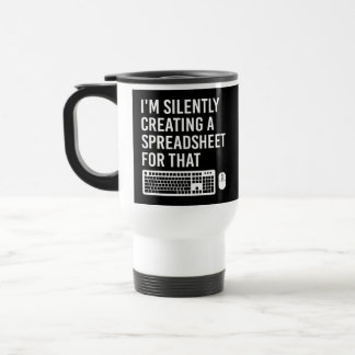 Jag skapar tyst en kalkylblad Aktuarie Roligt Resemugg