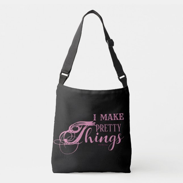Jag Skapar Vackra Ting 16" Cross Body Väska (Framsida)
