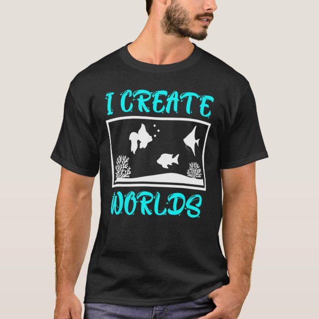 Jag Skapar World Aquarian Aquarium T Shirt (Framsida)