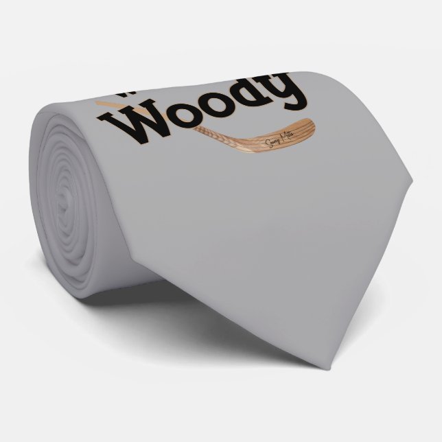 Jag Skate med en Woodie Hockey Stick Neck Tie Slips (Rullad)