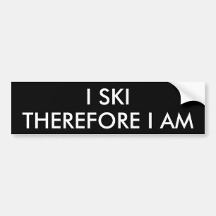 JAG SKI DÄRFÖR ÄR JAG BILDEKAL